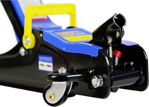 2.5T(5000 lb) Low Profile Floor Jack, Steel Racing Floor Jack with Dual Pistons Quick Lift Pump, Hydraulic Floor Jack for Garage Workshop Lifting Cars Light Van, Lifting Range 3.5"-19.5" in Saudi Arabia