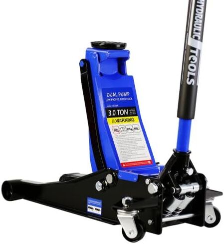 3T(6000 رطل) رافعة أرضية منخفضة المستوى، رافعة أرضية سباق فولاذية مع مضخة رفع سريعة بمكبس واحد، رافعة أرضية هيدروليكية لورشة عمل المرآب رفع السيارات الخفيفة، نطاق الرفع 5.1"-20" in Kuwait