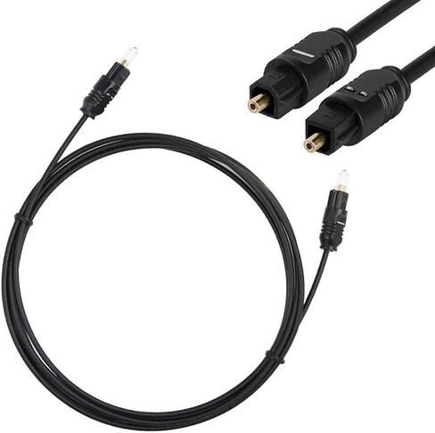 OC1060AK Toslink كابل الصوت الرقمي البصري الحبل البصري لـ HDTV DVD PS3 Xbox مطلي بالذهب 6FT in Kuwait