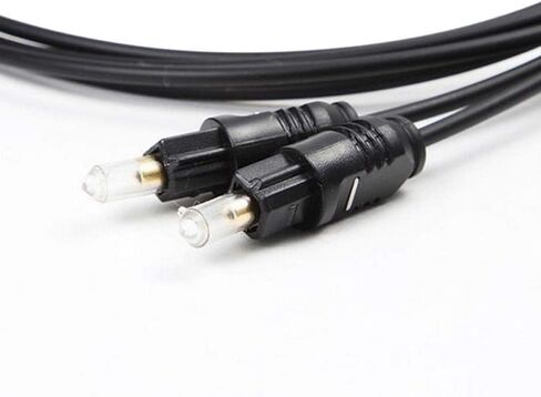 OC1060AK Toslink كابل الصوت الرقمي البصري الحبل البصري لـ HDTV DVD PS3 Xbox مطلي بالذهب 6FT in Kuwait
