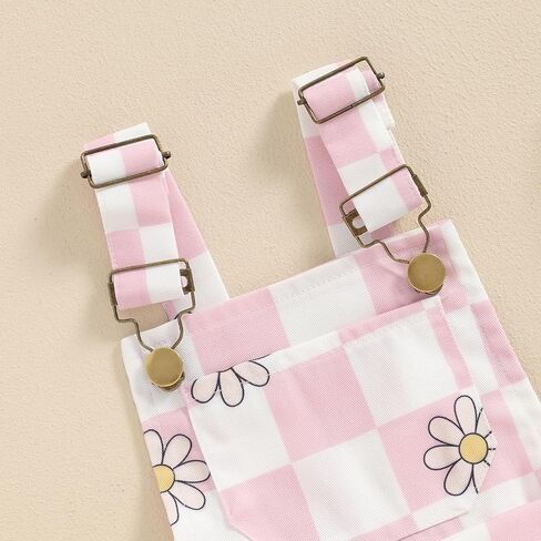 Toddler Baby Girl Clothes Daisy Overalls Shorts Sleeveless Suspender Jumpsuit Romper Cute Summer Outfit Clothing in Kuwait