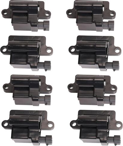 Square Ignition Coil and Spark Plug Wire Fit for Avalanche Fit for Silverado Fit for Cadillac Fit for Escalade Fit for GMC 4.8L 5.3L 6.0L 8.1L Replace# UF-271 41-962 M8-48322R in Saudi Arabia