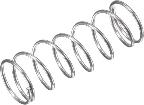 uxcell Compression Spring,304 Stainless Steel,11mm OD,0.8mm Wire Size, 18mm Compressed Length,30mm Free Length,11N Load Capacity for Home Projects, Silver Tone, 10pcs in Saudi Arabia