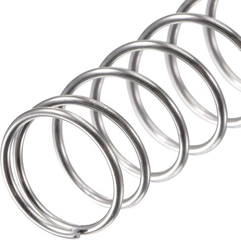 uxcell Compression Spring,304 Stainless Steel,11mm OD,0.8mm Wire Size, 18mm Compressed Length,30mm Free Length,11N Load Capacity for Home Projects, Silver Tone, 10pcs in Saudi Arabia