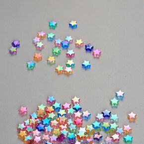 Mefuny 600Pcs Multicolored AB Acrylic Star Beads 11mm 11 Colors for Jewelry Craft Making, Bracelets, Necklace, Earrings in Saudi Arabia