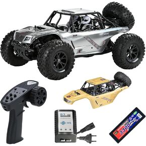 Octane 1/10 Scale 4WD Brushless High-Speed RC Cars for Adults, 55+ KM/H RTR Remote Control Car, Off-Road Electric Sand Buggy for Desert/Rock Crawling - Ready to Run in Saudi Arabia