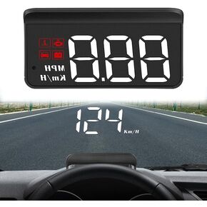 شاشة عرض رأسية للسيارات لكزس RX450h RX450hL RX400h RX350، شاشة عرض HUD تلقائية obd2 للزجاج الأمامي مع شاشة عرض السرعة الرقمية GPS وضبط السطوع التلقائي in Saudi Arabia