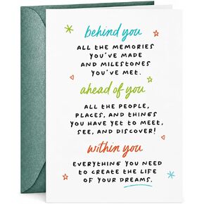 Graduation Congratulations Card with Envelope, Inspirational Greeting Card for High School College Graduate, Graduation Gift for Her Him in Saudi Arabia