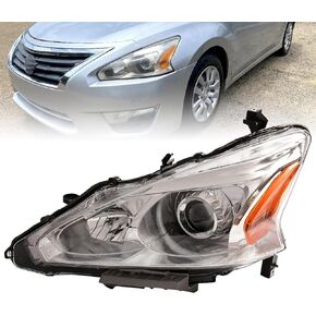 PENSUN Headlight Assembly Compatible with Nissan Altima Sedan 4-Door 2013 2014 2015 Projector Headlamp Chrome Housing Clear Lens (Driver Side) in Saudi Arabia