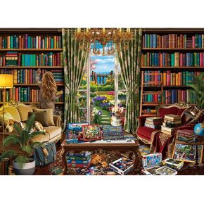 HUADADA-Lakeview Cottage-Jigsaw Puzzles for Adults 1000 Pieces, Interlock Perfectly No Dust, Impossible Difficult Hard Fun 1000 Piece Jigsaw Puzzles for Adults-1:1 Poster in Saudi Arabia