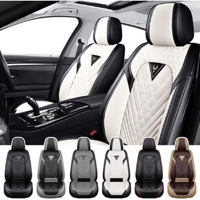 Car Seat Covers for Chevy Suburban 2000-2026, Waterproof Nappa Leather Front Seat Cover with Headrests, Anti-Slip and Comfortable Automotive Seat Protector&Accessories(Black) in Saudi Arabia