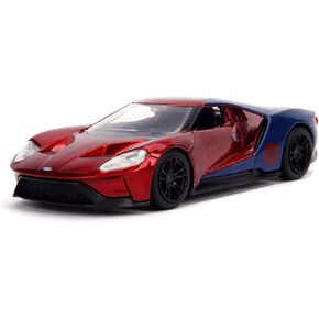 Jada Toys Metals Die-Cast Spider-Man 2017 Ford GT, 1:32 Scale Die-Cast Vehicle Red/Blue in Saudi Arabia