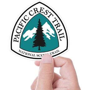 ملصق علامة Pacific Crest Trail، ملصق سييرا نيفادا وجبال Cascade Classic Vintage Trail، ملصق PCT للتنزه سيرًا على الأقدام in Kuwait