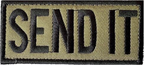 Send It Patch Funny Hook and Loop Military Tactical Morale Patches Applique Fastener Embroidery DIY Meme Fabric Badges for Trucker Hats Backpack Bag Vest Clothes Gym Army Emblem in Saudi Arabia