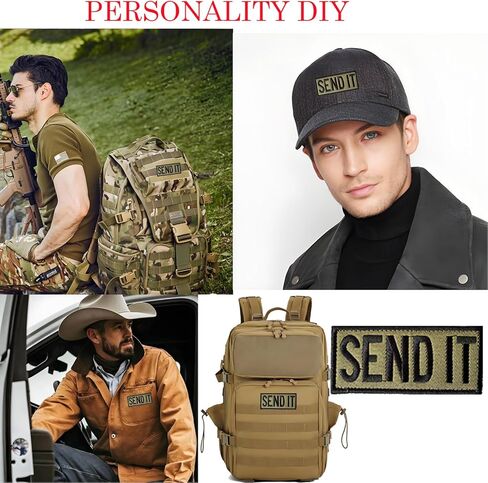 Send It Patch Funny Hook and Loop Military Tactical Morale Patches Applique Fastener Embroidery DIY Meme Fabric Badges for Trucker Hats Backpack Bag Vest Clothes Gym Army Emblem in Saudi Arabia