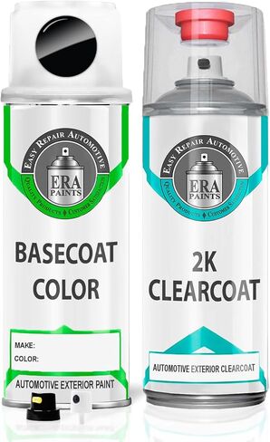 ERA Paints - 820/A/229518 - Nero for MASERATI Exact OEM Color Match Automotive Touch Up Paint for Cars - Scratch & Chip Repair for Metal & Plastic - Essential Kit - Made in USA in Kuwait