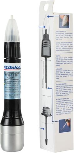 ACDelco GM Original Equipment 19367836 Silver Topaz Metallic (WA101V) Four-in-One Touch-Up Paint - .5 oz Pen in Kuwait