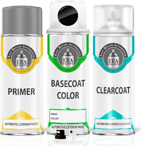 ERA Paints - 820/A/229518 - Nero for MASERATI Exact OEM Color Match Automotive Touch Up Paint for Cars - Scratch & Chip Repair for Metal & Plastic - Essential Kit - Made in USA in Kuwait
