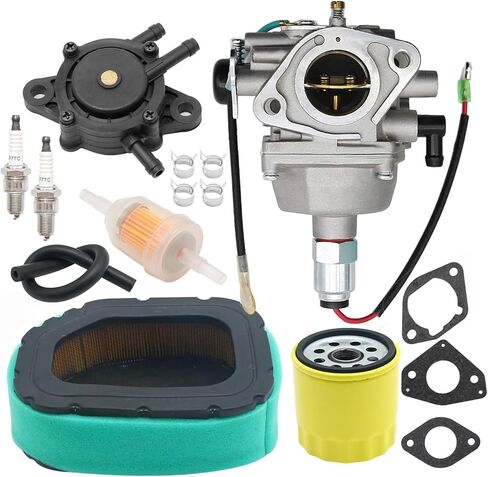 طقم مكربن ​​32-853-08 مع فلتر وقود فلتر الهواء، بديل لمحرك Kohler Motor Courage SV710 SV715 SV720 SV725 SV730 SV735 SV740 SV810 SV820 22-27HP، استبدال 32-853-06 in Kuwait