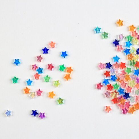 Mefuny 600Pcs Multicolored AB Acrylic Star Beads 11mm 11 Colors for Jewelry Craft Making, Bracelets, Necklace, Earrings in Saudi Arabia