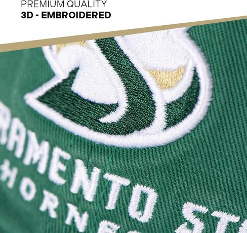Desert Cactus Sacramento State Baseball Hat University California Hornets Sac Brimmed Embroirderd Hats Cap Adjustable Cloth Strap Adult (Style C) Black in Saudi Arabia