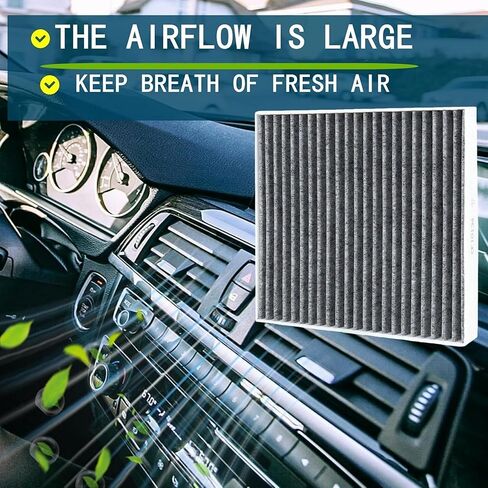 CF12157 Premium Cabin Air Filter with Activated Carbon for Lexus, Toyota, Mazda, Subaru - Replacement for 2016-2024 Models Including Avalon, Camry, Corolla, Highlander, Prius, Rav4, Prius Prime in Saudi Arabia