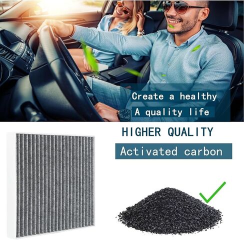 CF12157 Premium Cabin Air Filter with Activated Carbon for Lexus, Toyota, Mazda, Subaru - Replacement for 2016-2024 Models Including Avalon, Camry, Corolla, Highlander, Prius, Rav4, Prius Prime in Saudi Arabia
