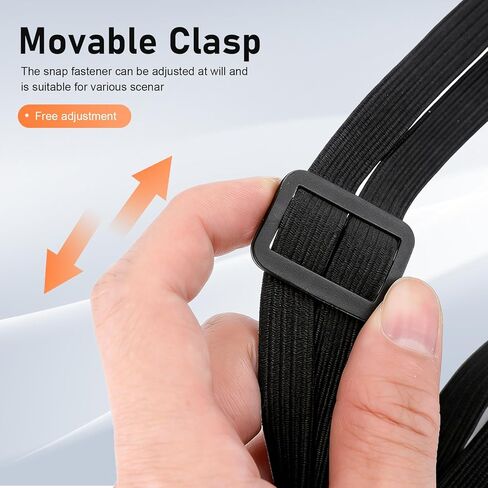 2 PCS Motorcycle Luggage Straps, 23.62'' Retractable Elastic Cord, Helmet Luggage Rope with 2 Hooks, Universal Motorcycles Gear (Black) in Saudi Arabia