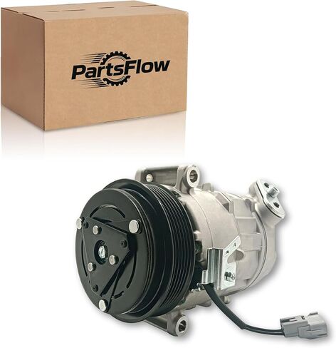 PartsFlow - ضاغط مكيف الهواء A/C مع قابض يناسب Ram ProMaster 1500/2500/3500 2014-2023 3.6L، يستبدل 6513187 in Kuwait