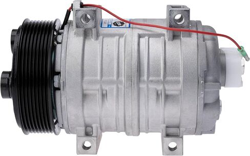 MCC Y61-Q1602-00 Compressor | Replaces Valeo TM-16 & Seltec 488-46458 | Direct Mount (4-Bolt) | 8-Groove Pulley 12V | Fits Ford E-Series Shuttle Bus Rear A/C in Saudi Arabia