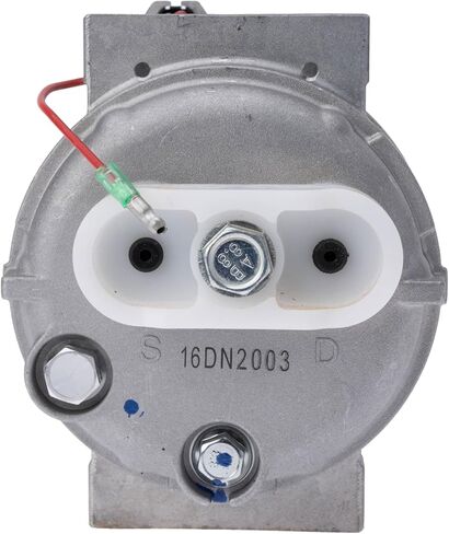 MCC Y61-Q1602-00 Compressor | Replaces Valeo TM-16 & Seltec 488-46458 | Direct Mount (4-Bolt) | 8-Groove Pulley 12V | Fits Ford E-Series Shuttle Bus Rear A/C in Saudi Arabia