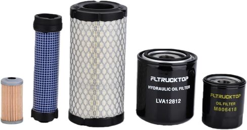 LVA21196 Filter Kit fit for John Deere 2210 Compact Utility Tractor Service replace CH15553, LVA12812, M113621, M806418, M123378 in Kuwait