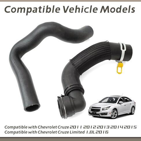 95389388 9048532 Engine Coolant Inlet Outlet Hose Replacement for Chevrolet Cruze 2011 2012 2013 2014 2015 for Cruze Limited 1.8L 2016, Replace 9076033 2 Pcs Radiator Pipe Line Tube Rubber in Kuwait