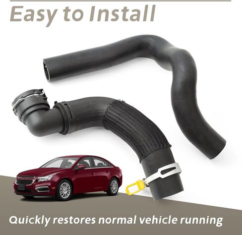 95389388 9048532 Engine Coolant Inlet Outlet Hose Replacement for Chevrolet Cruze 2011 2012 2013 2014 2015 for Cruze Limited 1.8L 2016, Replace 9076033 2 Pcs Radiator Pipe Line Tube Rubber in Kuwait