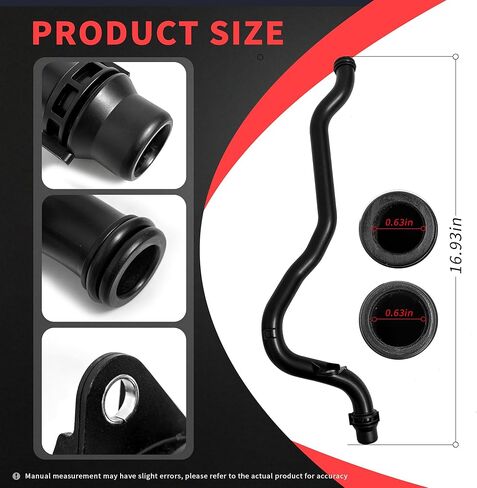06E121065N Coolant Hose Radiator Cooling Connector Pipe Compatible with A4 A5 A6 A7 A8 Quattro Q5 Q7 SQ5 S4 S5 06E121065Q 06E121065AA,95810646500 in Saudi Arabia