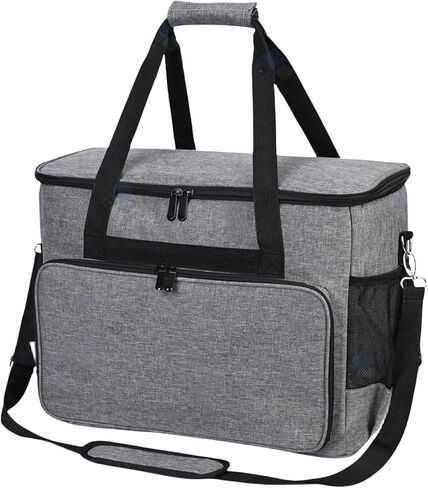 Sewing Machine Case Universal Tote Bag with Shoulder Strap Compatible with Most Standard Singer, Brother, Janome, Sewing Accessories Bag Sewing Machine Carrying Case Grey in Saudi Arabia