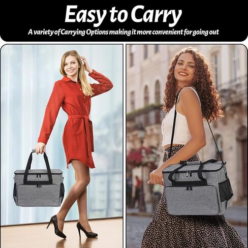 Sewing Machine Case Universal Tote Bag with Shoulder Strap Compatible with Most Standard Singer, Brother, Janome, Sewing Accessories Bag Sewing Machine Carrying Case Grey in Saudi Arabia