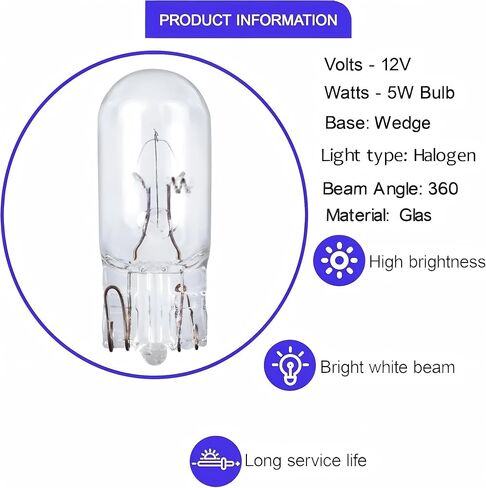 0075355000 Sewing Machine Push-in Light Bulb - 12V 5W Clear, Replacement for Bernina, Kenmore, Janome/New Home-4 Pcs in Saudi Arabia