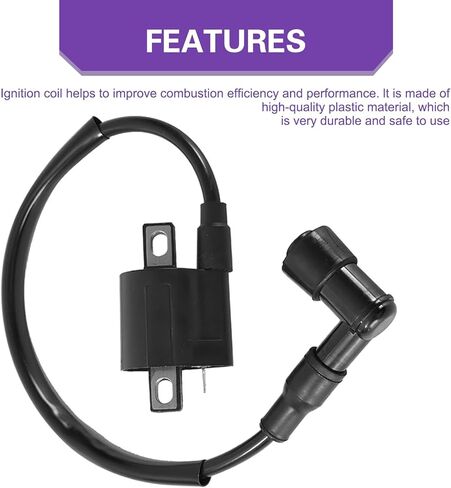 Motorcycle Ignition Coil, Vertical High Voltage Ignition Coil, Plug/Play Engine Control Module, for 125cc to 250cc ATVs, Quads, Dirt Bikes, Pit Bikes, Buggie, Motorcycles, and Go Karts (Black) in Saudi Arabia