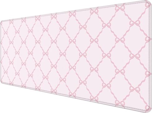 لوحة ماوس كبيرة بقوس أسود من Coquette مقاس 31.5 × 15.7 بوصة، لوحة ماوس عصرية بقوس أسود وأبيض كبيرة ممتدة لمكتب الكمبيوتر للوحة المفاتيح والماوس، ملحقات مكتب جرلي in Kuwait