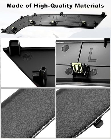 Door Armrest Cover Trim Front Right Passenger Side Door Panel Arm Rest Bezel Compatible with Chevy Silverado 1500 2500HD 3500HD GMC Sierra 2014-2020, Replace 23291498 22824677 Black in Saudi Arabia