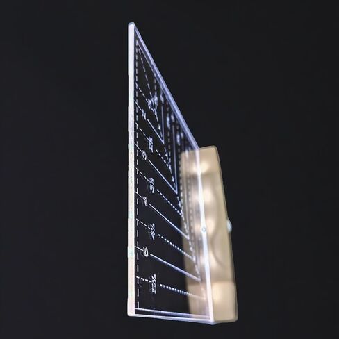 6"x6" Transparent Glow Acrylic Quilting Ruler Durable Patchwork Ruler, Slotted Rulers for Quilting Fabric Cutting Crafts Quilting Seam in Kuwait