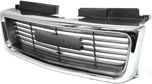 مجموعة شبكة Garage-Pro متوافقة مع GMC Sonoma 1998-2004، تناسب 1998-2001 GMC Jimmy Chrome Shell مع إدراج رمادي فضي مطلي in Kuwait