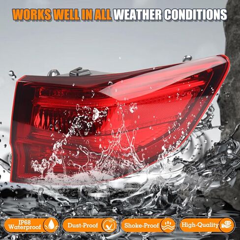 RH LED Tail Light With Bulb Harness Assembly Compatible With 2014-2020 Acura MDX Rear Lamp Right Passenger Side Replacement 33500TZ5A02 AC2805103 CAPA in Saudi Arabia
