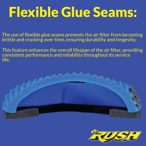 O2 RUSH High-Performance Single-Stage Foam Air Filter fits Sherco 150/250/300/450/500 SE-R SEF-R (2013-2025) – Replaces (OEM 3043) Washable & Reusable in Saudi Arabia
