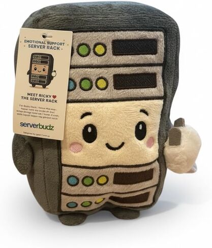 Ricky The Rack™ – Emotional Support Server Rack Plush | Funny IT Gift for Sysadmins, Devops Engineers & Data Center Teams in Kuwait