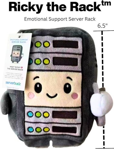 Ricky The Rack™ – Emotional Support Server Rack Plush | Funny IT Gift for Sysadmins, Devops Engineers & Data Center Teams in Kuwait