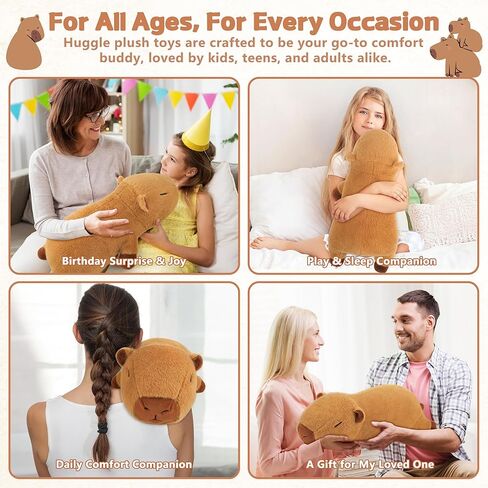 5lb Weighted Capybara Plush Stuffed Animals- Weighted 23 Inch Large Capybara Plush for Calming & Comforting Realistic Body Pillow Plush Toys,5 Pounds Capybara Stuffed Animals Gifts Kids Teens & Adults in Saudi Arabia