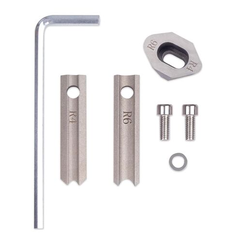 مجموعة استبدال الشفرات المعدنية CNCTOPBAOS R8 وR13، الجزء العلوي R8mm R13mm مع شفرات سفلية لآلة القطع الدائرية اليدوية للزاوية، قوالب ثقب الورق شديدة التحمل in Kuwait