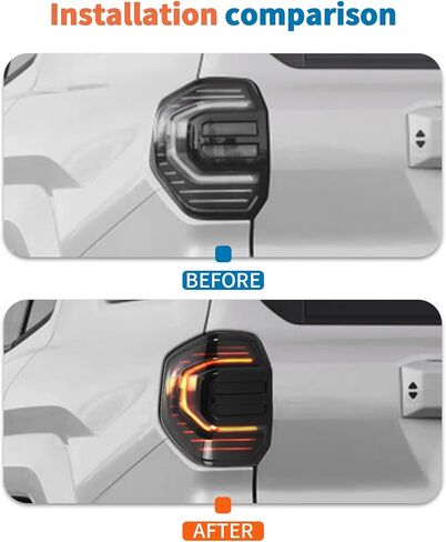 JeCar Tail Light Cover for 2025+ 4Runner - Smoked Black Taillight Lamp Cover Trim Guards, Exterior Decoration Accessories in Kuwait